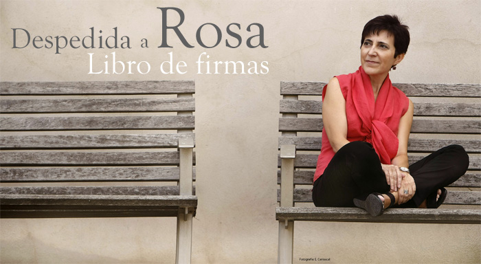 Despedida a Rosa · Libro de firmas