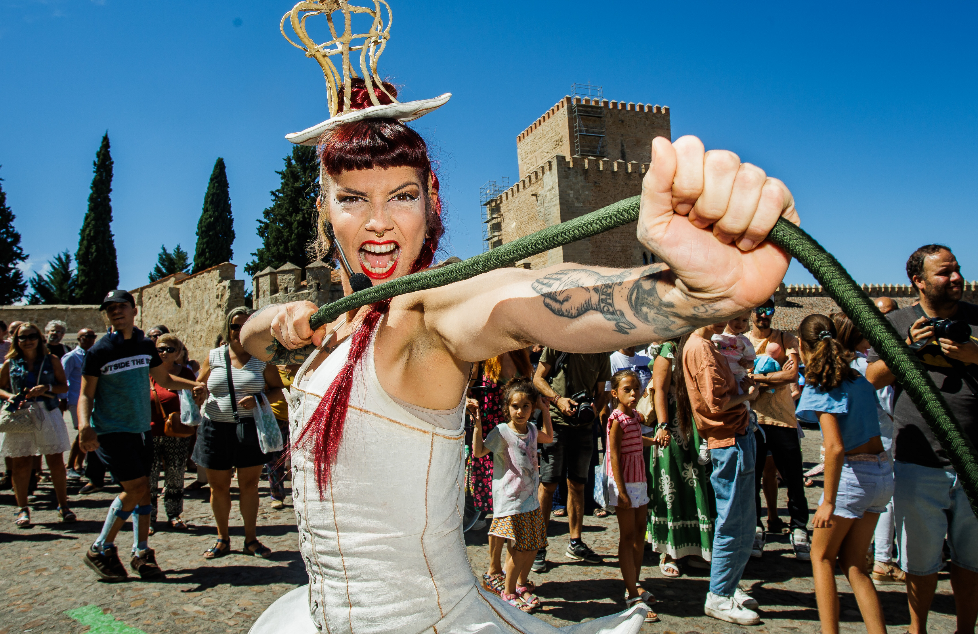 Público en los espacios de la Feria en Ciudad Rodrigo